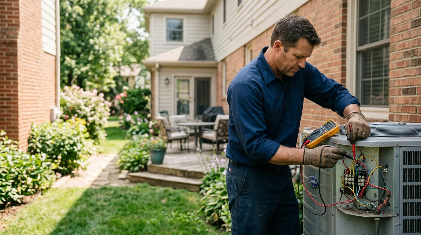 HVAC technician working near Clear Brook, VA